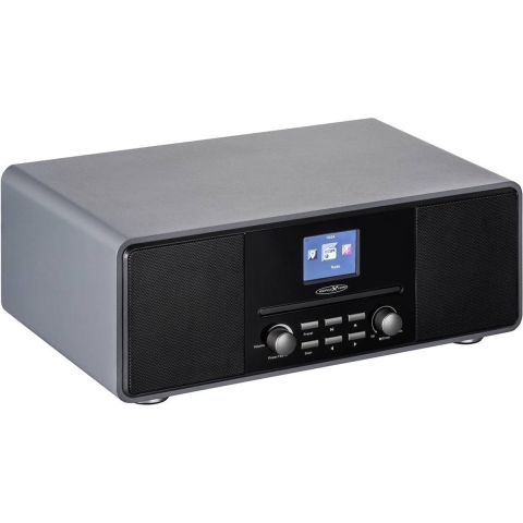 Reflexion HRA19DAB/GR Radio DAB+, DAB, VHF (FM) MP3, CD, DAB+, Bluetooth, AUX, FM Incl. afstandsbediening, Incl. luidspreker, Wekfunctie Grijs
