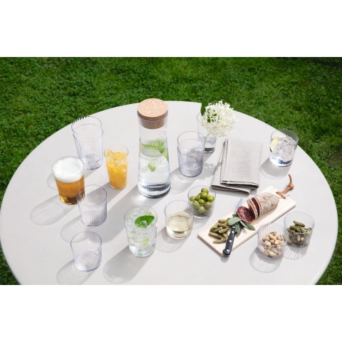 L.S.A. Gio Line Tumbler Glas 390 ml Set van 4 Stuks