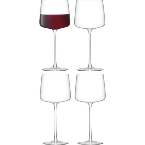 L.S.A. Metropolitan Wijnglas 400 ml Set van 4 Stuks
