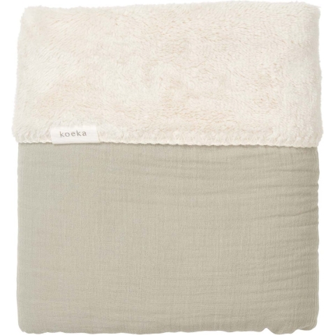 Deken Wieg Koeka Faro Teddy Sage