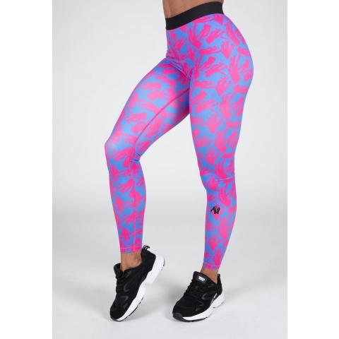 Gorilla Wear Colby Legging - Blauw/Roze - XS