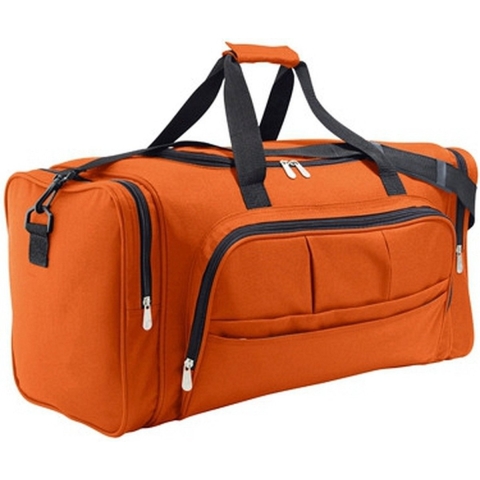 Reistas/weekendtas/sporttas model Dynamic - oranje - 62 x 30 x 26 cm -