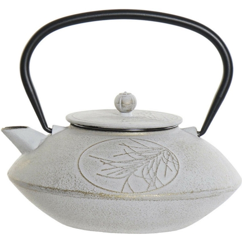 Items Kitchen Theepot Oriental - gietijzer - 850 ml - antiek wit -