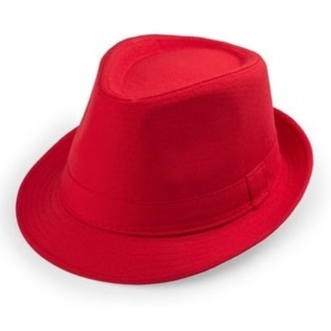 6x Rood trilby verkleed hoedjes voor volwassenen -