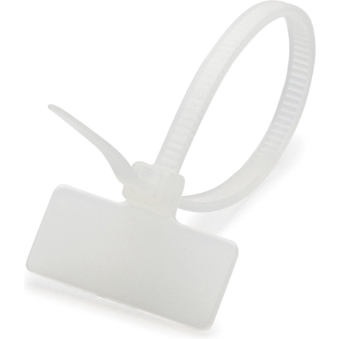 Kabelbinders - 400x stuks - wit - 10 cm - tiewraps -