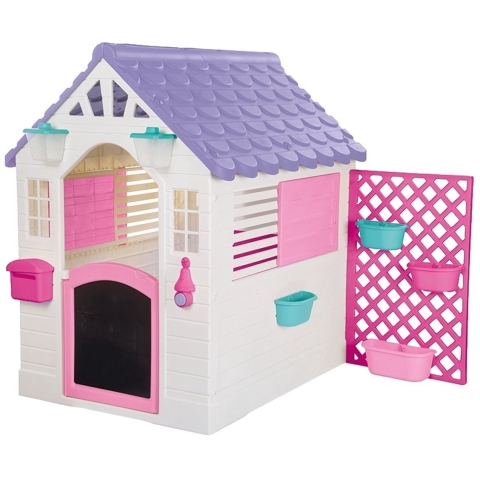 Dolu Tuin Speelhuis 140x127x107.5 cm + Geluid Roze/Paars