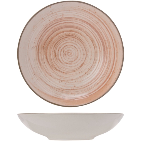 Cosy & Trendy Diepe Borden Sintra Terracotta ø 21 cm - 4 Stuks