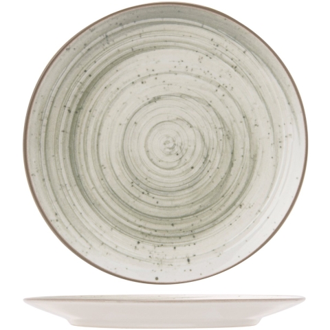 Cosy & Trendy Dinerborden Sintra Ivy Green ø 26 cm - 4 Stuks