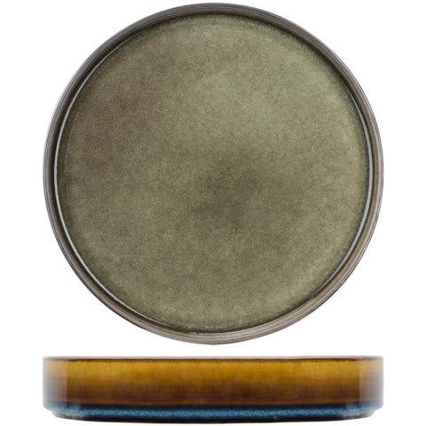 Cosy & Trendy Diepe Borden / Pastaborden - Quintana Green ø 23 cm / H 4.3 cm - 4 Stuks