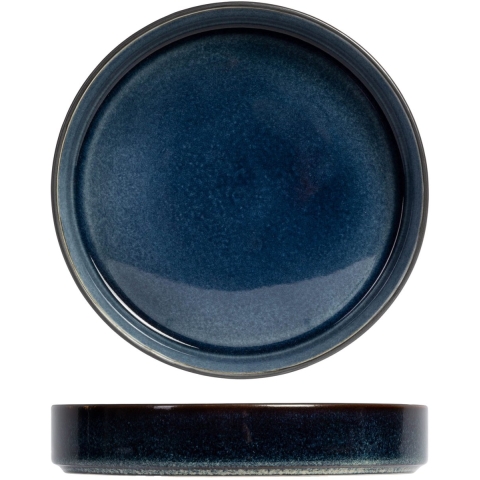 Cosy & Trendy Diepe Borden / Pastaborden - Quintana Blue ø 23 cm / H 4.3 cm - 4 Stuks
