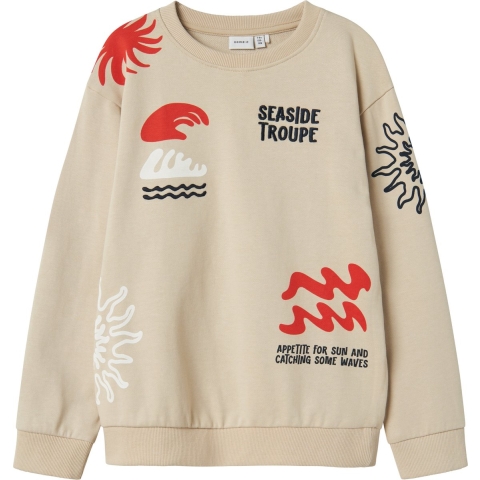 Name It Sweatshirt - NkmFesab - Peyote - Name It - 11-12 jaar (146-152) - Sweatshirt