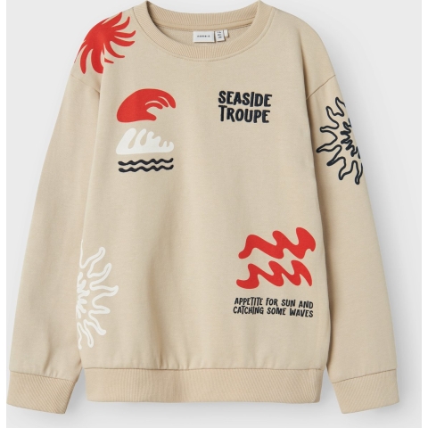 Name It Sweatshirt - NkmFesab - Peyote - Name It - 6 jaar (116) - Sweatshirt