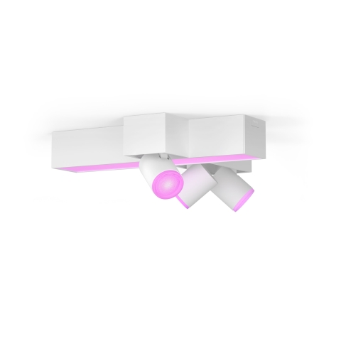 Philips Hue White & Color Ambiance Centris, Plafondverlichting Met 3 Kruisvormig Geplaatste Spots - Wit