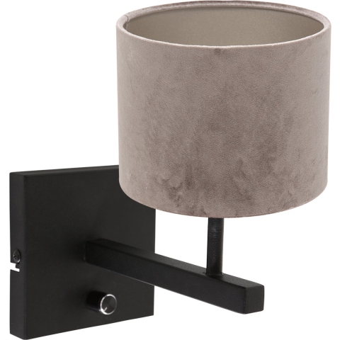 Steinhauer Stang wandlamp bruin kapdiameter: 20 cm metaal