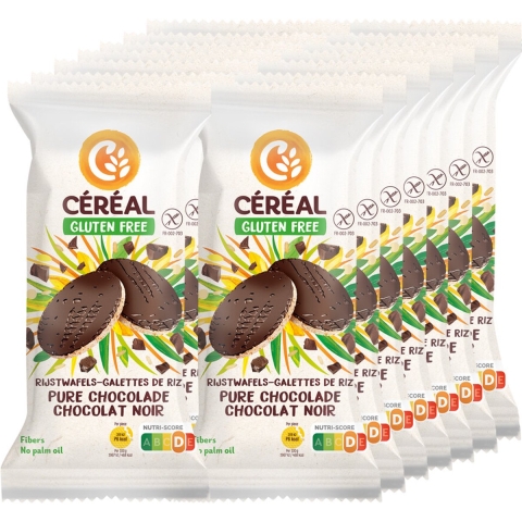 14x Céréal Rijstwafel Pure Chocolade 130 gr