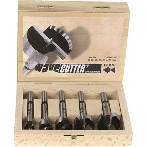 Fisch-Tools Houtboorset | 5-delig | d. 15, 20, 25, 30, 35 mm | 1 stuk - 03170005K - 03170005K