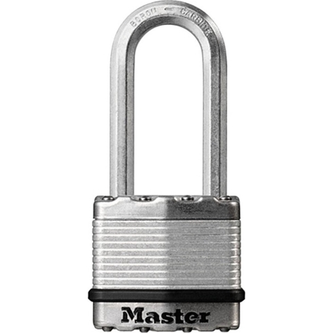 Masterlock 50mm treated steel body for weather resistance - 51mm octagonal boron- - M5EURDLH