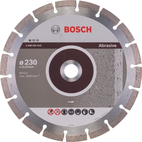 Bosch Accessoires Diamantdoorslijpschijf Standard for Abrasive 230 x 22,23 x 2,3 x 10 mm 1st - 2608602619