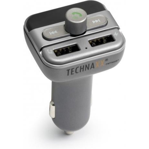 Technaxx FMT900BT FM-transmitter Incl. handsfree-functie, Ingebouwde MP3-speler, Met laadfunctie voor iPhone