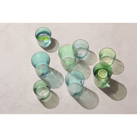L.S.A. Gems Tumbler Glas 560 ml Set van 4 Stuks Assorti