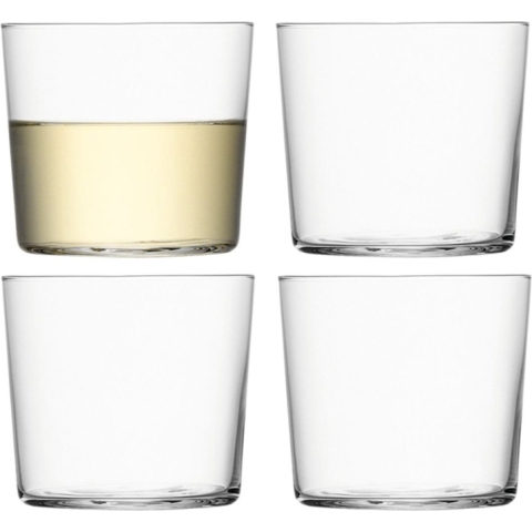 L.S.A. Gio Tumbler Glas Laag 310 ml Set van 4 Stuks