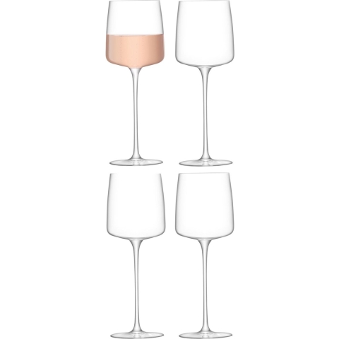 L.S.A. Metropolitan Wijnglas 350 ml Set van 4 Stuks