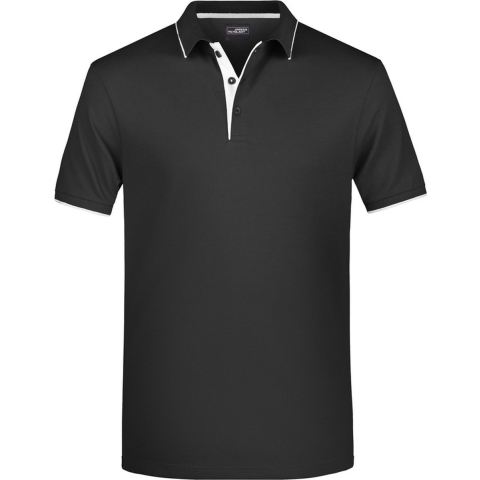 Poloshirt Golf Pro premium voor heren - zwart/wit - herenkleding - Werkkleding L -