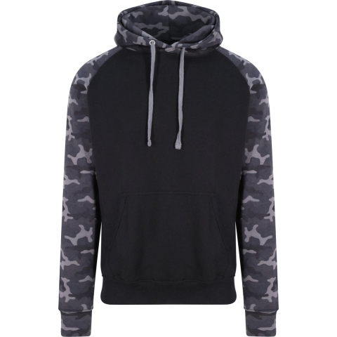 Just Hoods capuchon sweater - camouflage/zwart - heren - hoodie 2XL (EU 56) -
