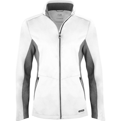 Cutter & Buck 351459 Navigate Softshell Jacket Ladies - Wit - L