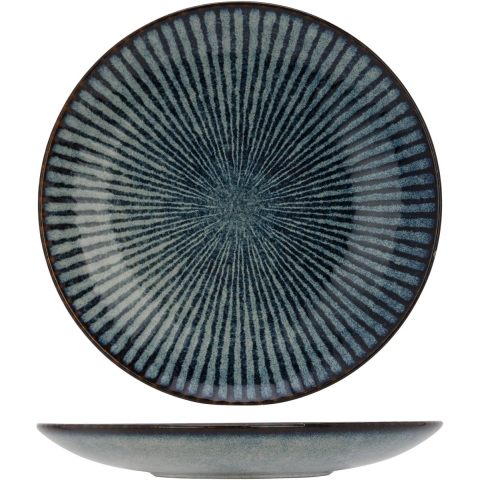 Cosy & Trendy Ontbijtborden / Dessertborden Atlantis Stripe ø 21.5 cm - 4 Stuks