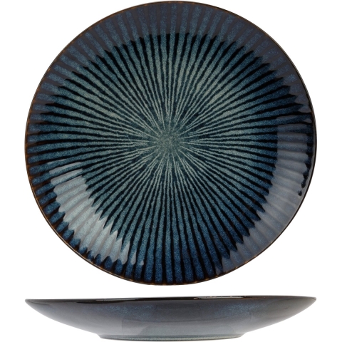Cosy & Trendy Dinerborden Atlantis Stripe ø 27.5 cm - 4 Stuks