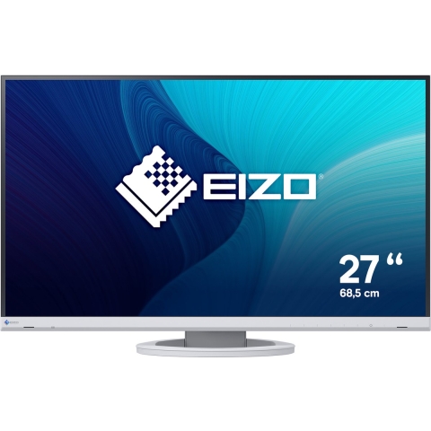 EIZO EV2760-WT LED-monitor Energielabel E (A - G) 68.6 cm (27 inch) 2560 x 1440 Pixel 16:9 5 ms DisplayPort, HDMI, DVI, USB-B, USB-A 3.2 Gen 1, Hoofdtelefoon