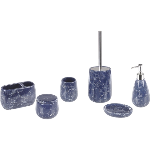 Beliani - ANTUCO - Badkamerset - Blauw - Keramiek