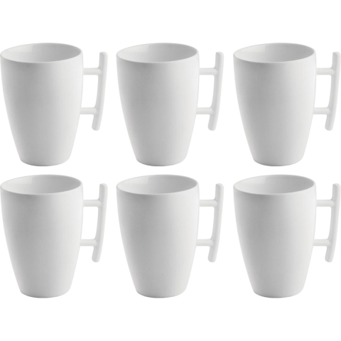 BonBistro Cappuccino kopjes Yong Squito 300 ml - Wit - 6 stuks