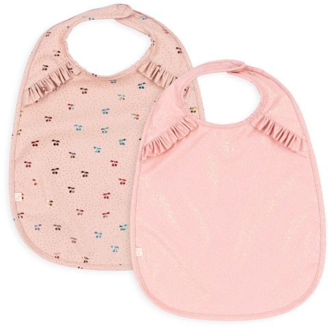 Konges Sløjd Slabbetjes - 2-pack - Cherry Sparkle - Konges Sløjd - OneSize - Slabbetjes