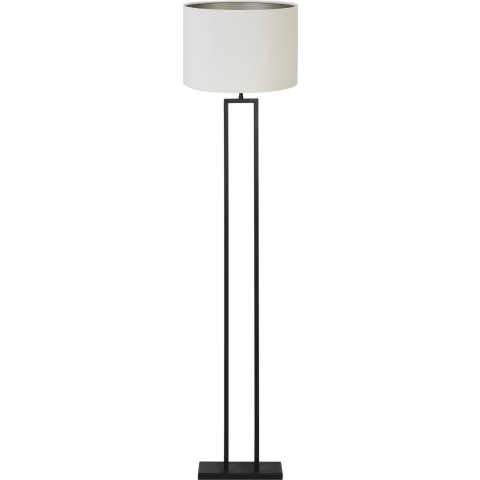 Light & Living Vloerlamp Shiva|Velours - Zwart|Off white - Ø40x170cm