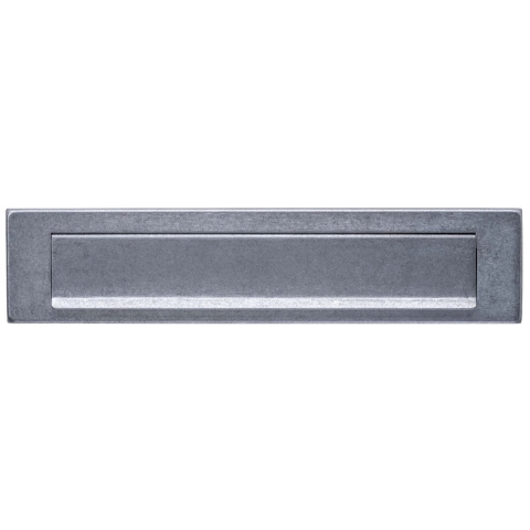 Intersteel Brievenbus met Klep/regenrand RVS Getrommeld 340 x 76mm