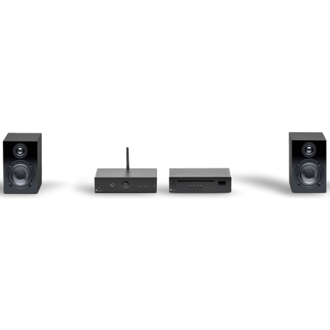 Pro-Ject True HiFi Stereo Set E CD - Compleet HiFi Systeem - CD-Speler - Stereo Versterker - Speakers - Zwart