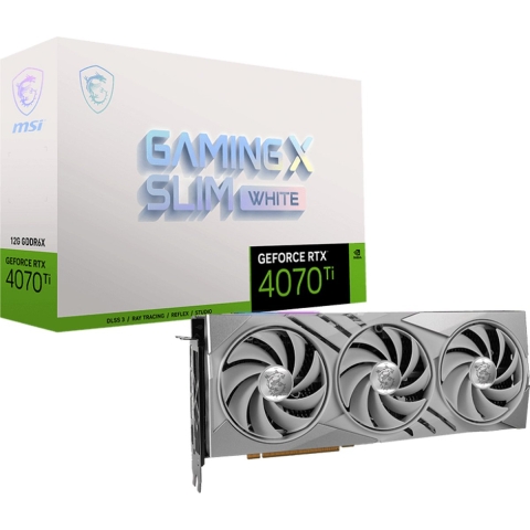 GeForce RTX 4070 Ti GAMING X SLIM WHITE 12G Grafische kaart