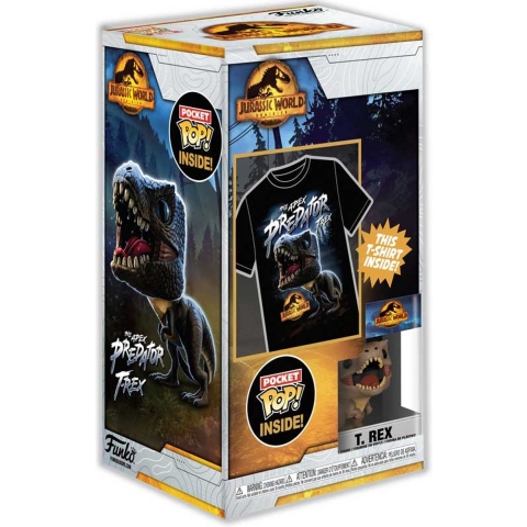 Pocket Pop! and Tee: Jurassic World - T-Rex Kids T-Shirt
