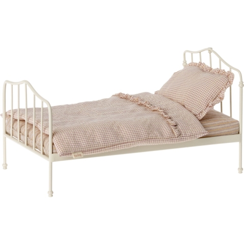 Maileg Miniatuur Poppenbed - Mini - Paars - Maileg - OneSize - Poppenbed