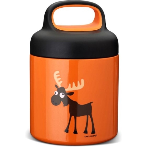 Carl Oscar Thermo Lunchbox - 0,3L - Lunchpot - Oranje m. Rendier - Carl Oscar - OneSize - Brooddoos