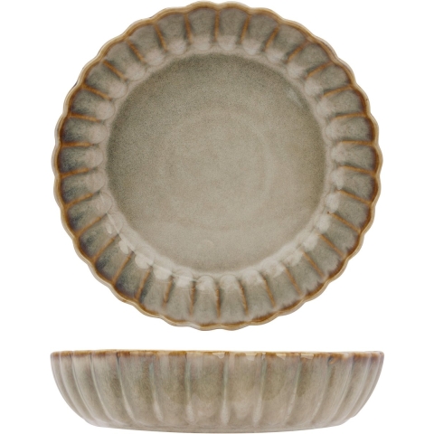 Cosy & Trendy Diepe Borden / Pastaborden - Astera Pearl Beige - ø 22 cm - 4 Stuks