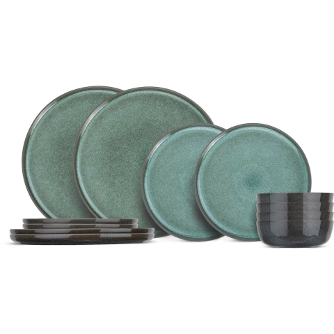 Cosy & Trendy Serviesset Lerida Meadow 12-Delig / 4 Personen - 4 dinerborden, 4 ontbijtborden en 4 kommen