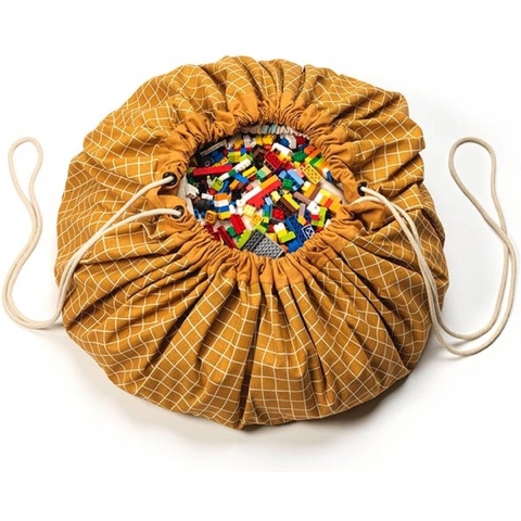 Play&Go Speelmat - Ø140 - Rooster Mustard - Play&Go - OneSize - Speelmat