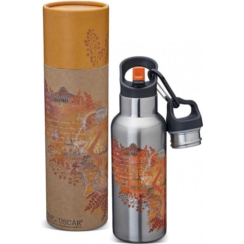 Carl Oscar Thermofles - TEMPflask - 0,5L - Oranje vier - Carl Oscar - OneSize - Thermofles