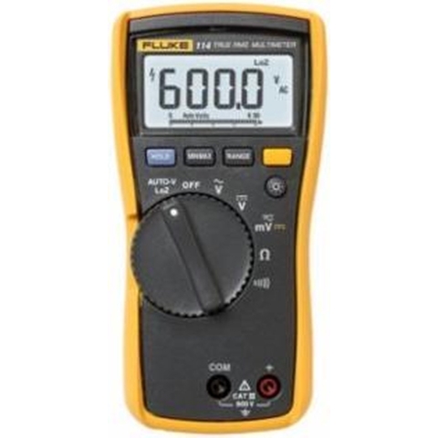 Fluke 114 Multimeter Digitaal CAT III 600 V Weergave (counts): 6000