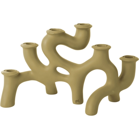 present time Kandelaar Swirls Large - Latte Brown
