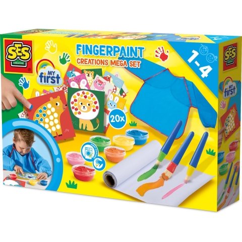 SES Creative - Mijn eerste - Vingerverf Megaset - SES Creative - OneSize - Creatieve Speelset
