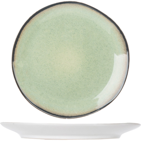 Cosy & Trendy Ontbijtborden / Dessertborden Fez Groen ø 23 cm - 4 Stuks